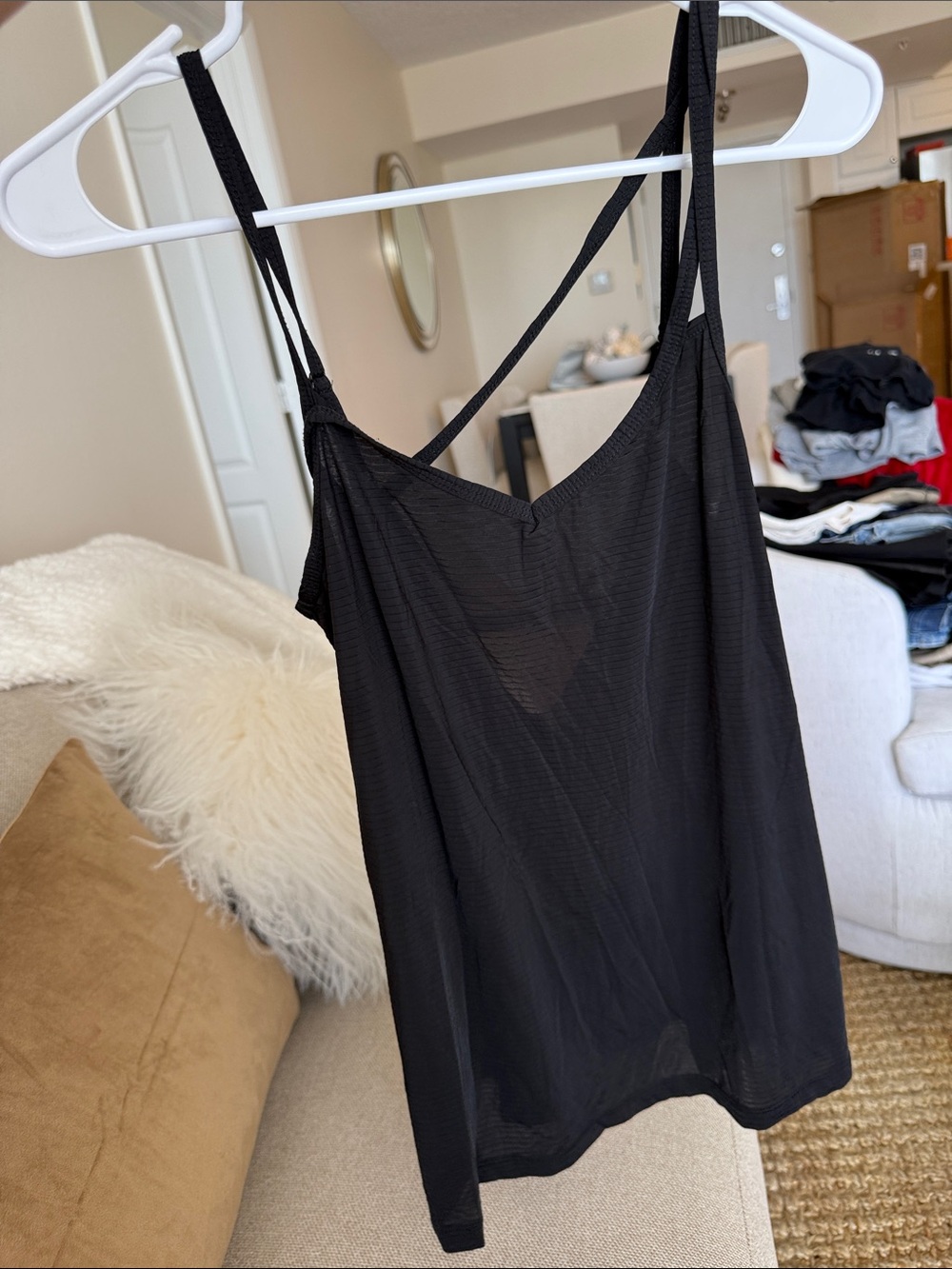 Beyond Yoga Black Strappy Tank Top